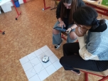 Robot v hodině matematiky
