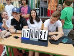 Volejbalové utkání učitelů a žáků 9.A