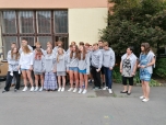 Poslední zvonění tříd 9.A a 9.B