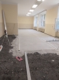 Prázdniny u Mendíků - rekonstrukce podlahy školní jídelny