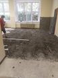 Prázdniny u Mendíků - rekonstrukce podlahy školní jídelny