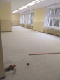 Prázdniny u Mendíků - rekonstrukce podlahy školní jídelny