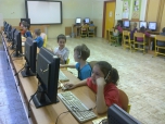únor 2015 hodina v počítačové učebně
