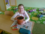 březen 2015  hodina pracovních činností - první pěstitelské práce