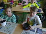 březen 2015  hodina pracovních činností - první pěstitelské práce