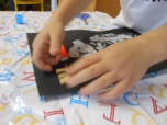 Geometrické tvary a sněhulák