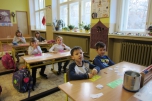 Na návštěvě v 1.B - hodina matematiky 