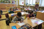 Na návštěvě v 1.B - hodina matematiky 