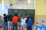 Na návštěvě v 1.B - hodina matematiky 
