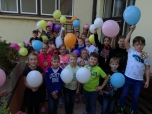 90 let školy - kytička a balónky