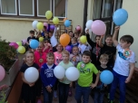 90 let školy - kytička a balónky