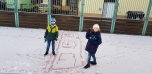 První sníh výtvarná výchova