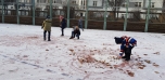První sníh výtvarná výchova